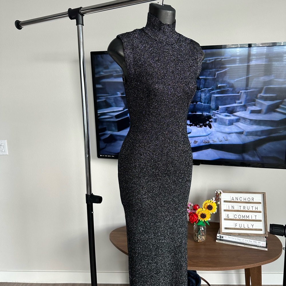 Forever 21 Glittering Black Maxi Dress